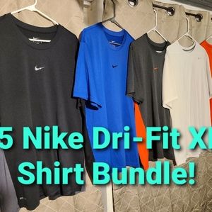 Bundle of 5 Nike Dri Fit Shirts